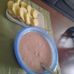A picture of Uji and sweet potatoes.