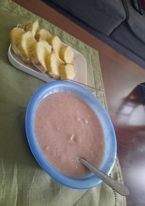A picture of Uji and sweet potatoes.