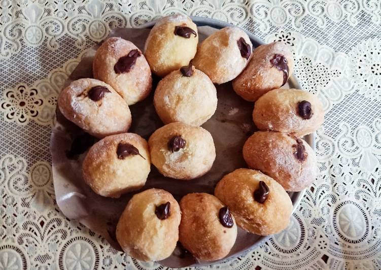 Donat bomboloni filling chocolate