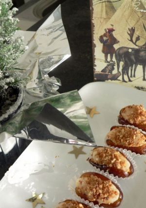 Une photo de Dattes gourmandes à la pâte d'amande