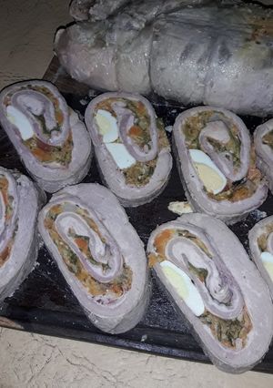 Una foto de Osobuco deshuesado relleno (caracú)
