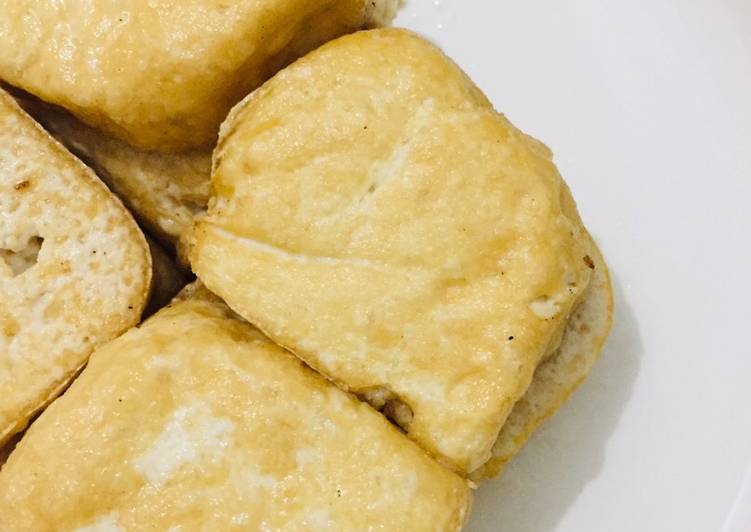 Cara Membuat 26. Tahu goreng bawang putih, Enak Banget