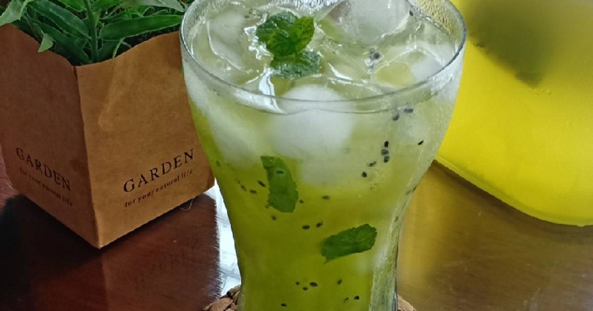 Resep Melon Mint Iced Green Tea oleh Agnes エミリア 💕 Cookpad