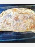 Tarta/empanadón de cebolla y queso