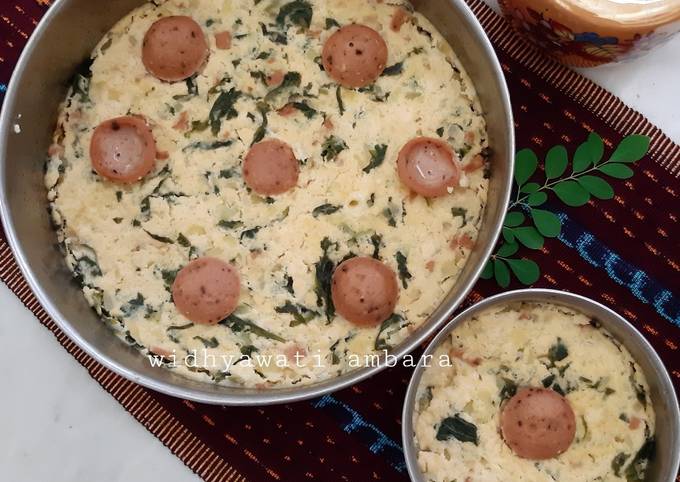 Quiche Bayam (tim tahu bayam)