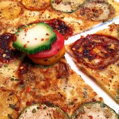 A picture of Dj's Zucchini Omelette.
