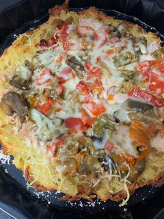 Una foto de Pizza con base de patata