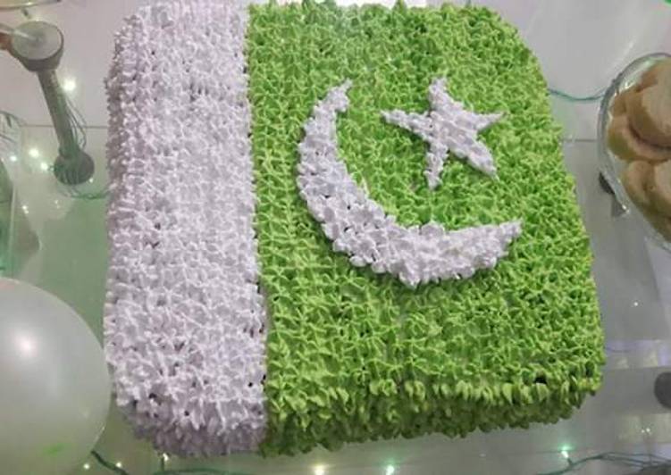 Recipe of Any-night-of-the-week National flag cake