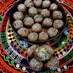 A picture of Churma Laddoo.