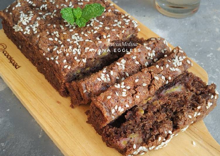 Choco Banana Cake Eggless