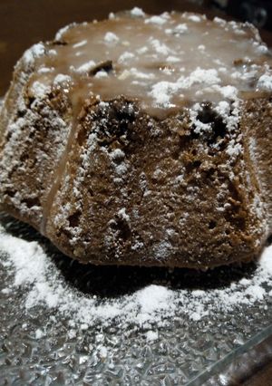 Una foto de Budín de  chocolate