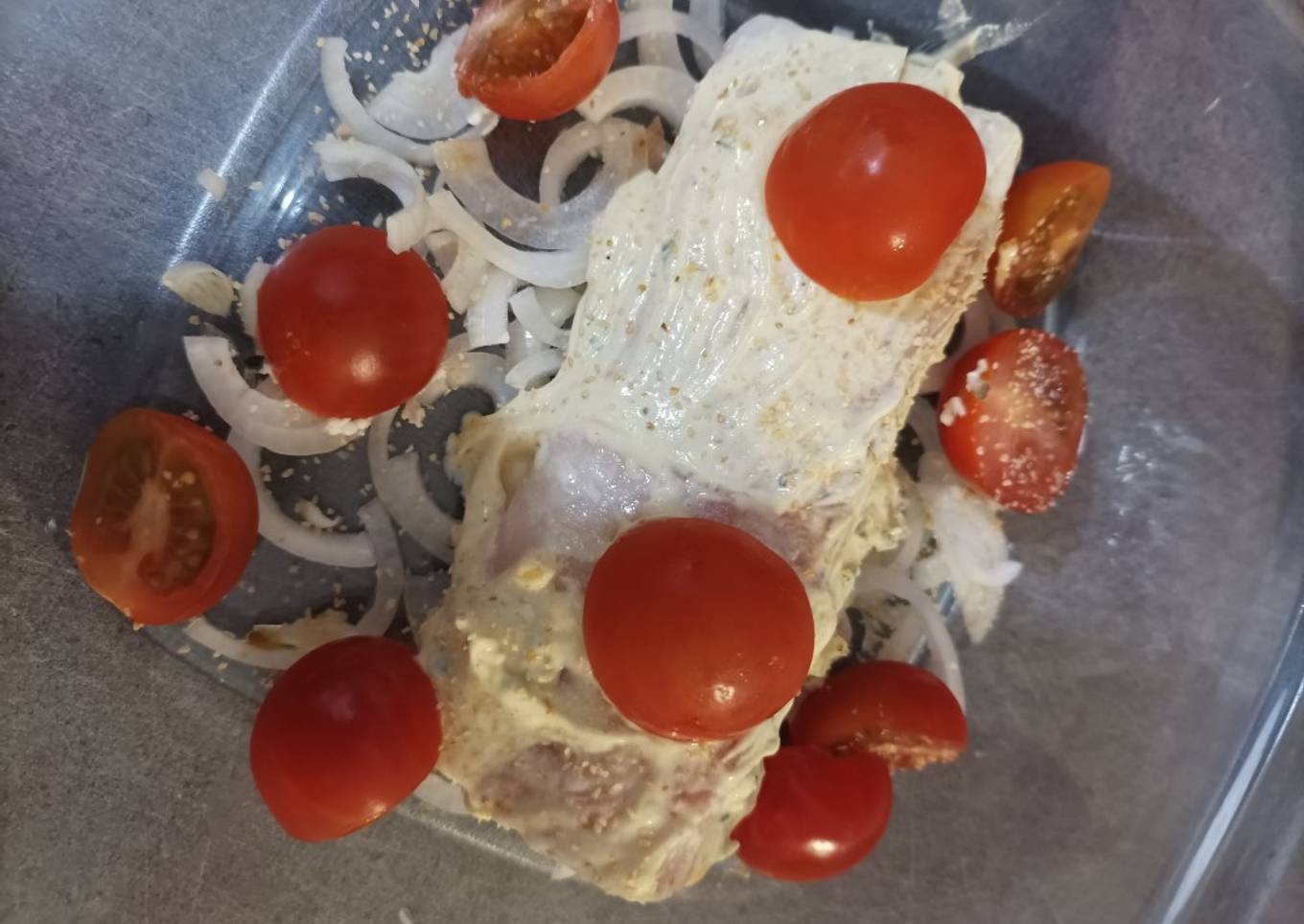 Dos de cabillaud, moutarde et Boursin