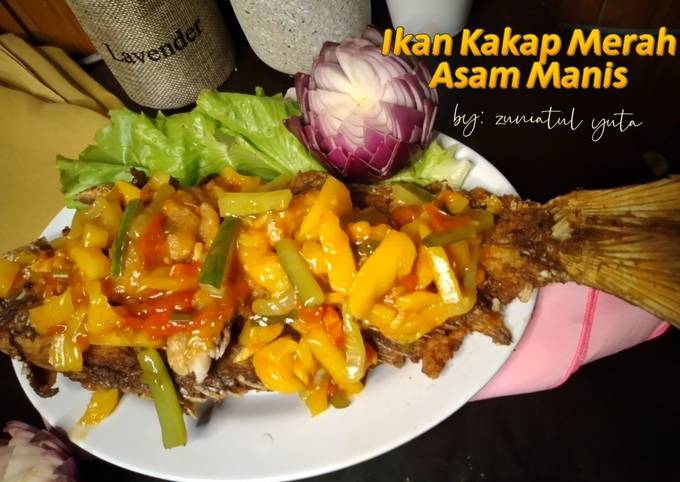 Resep Ikan Kakap Merah Asam Manis Oleh Zuniatul Yuta Cookpad