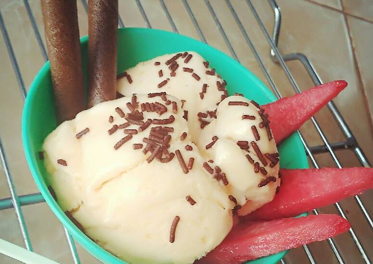Cara Membuat Ice cream mango Anti Gagal!