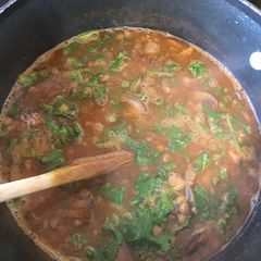A picture of AFitClass Lentil Kale Soup.
