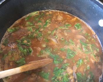 How To Serving Recipe AFitClass Lentil Kale Soup Restaurant Style