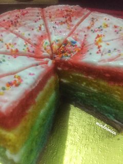 Foto resep Rainbow Cake Kukus