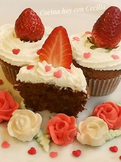 Una foto de Cupcakes de chocolate