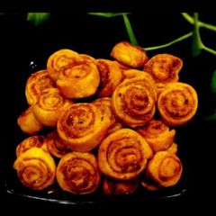A picture of Mini Bhakharwadi (Maharashtrian snacks).