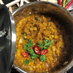 A picture of Cabbage Dal.