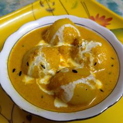 A picture of Creamy shahi Aloo Dum.