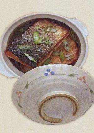 A picture of Claypot salmon .