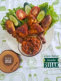 Foto resep Ayam bakar bumbu rujak