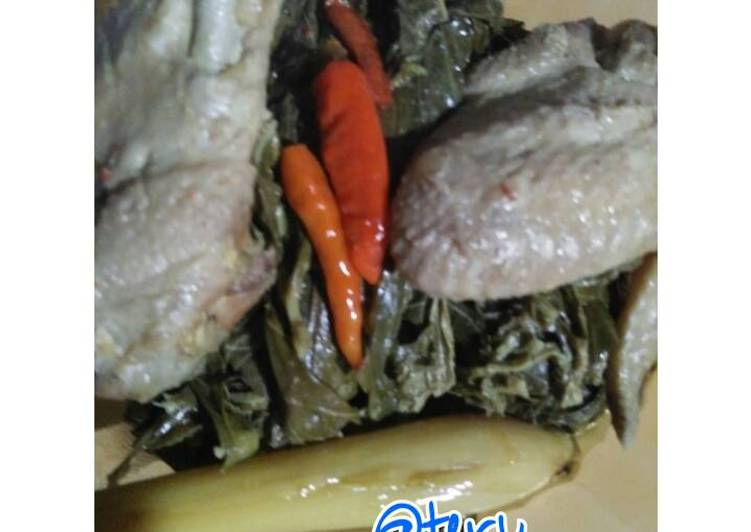 Resep Buntil daun singkong no ikat yang Enak
