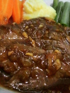 Foto resep Steak lada hitam with mashed potato