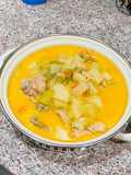 Pollo con lorocos y crema