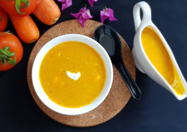 Recipe: Yummy Carrot - tomato soup