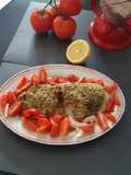 Pesce persico in crosta di aromi
