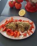 Pesce persico in crosta di aromi