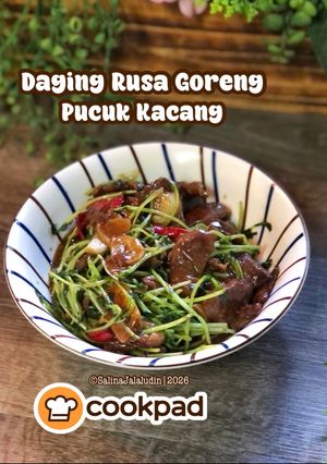 Gambar Daging Rusa Goreng Pucuk Kacang