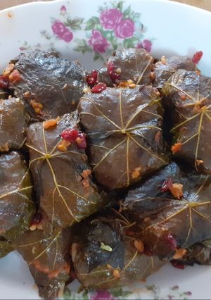 عکسی از دستور دلمه برگ مو