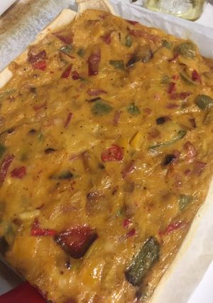 Una foto de Quiche de verduras y bacon