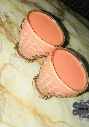 A picture of Watermelon n coconut drink.