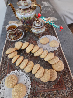 عکسی از دستور کلوچه کنجدی
