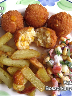 Kukoricás sajtgolyó (Gluténmentesen is) recept fotója