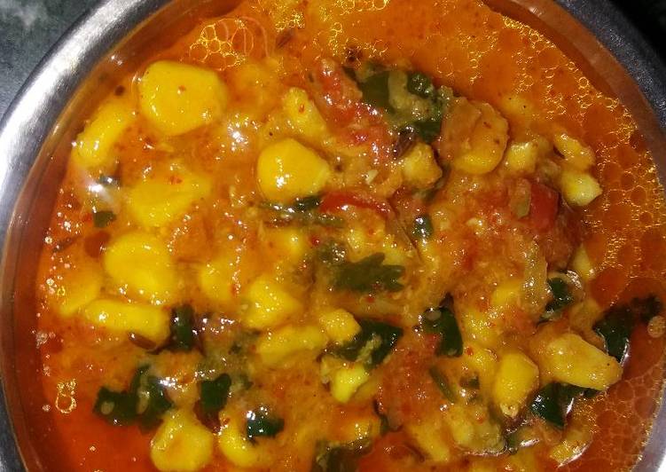 Creamy sweet corn sabji