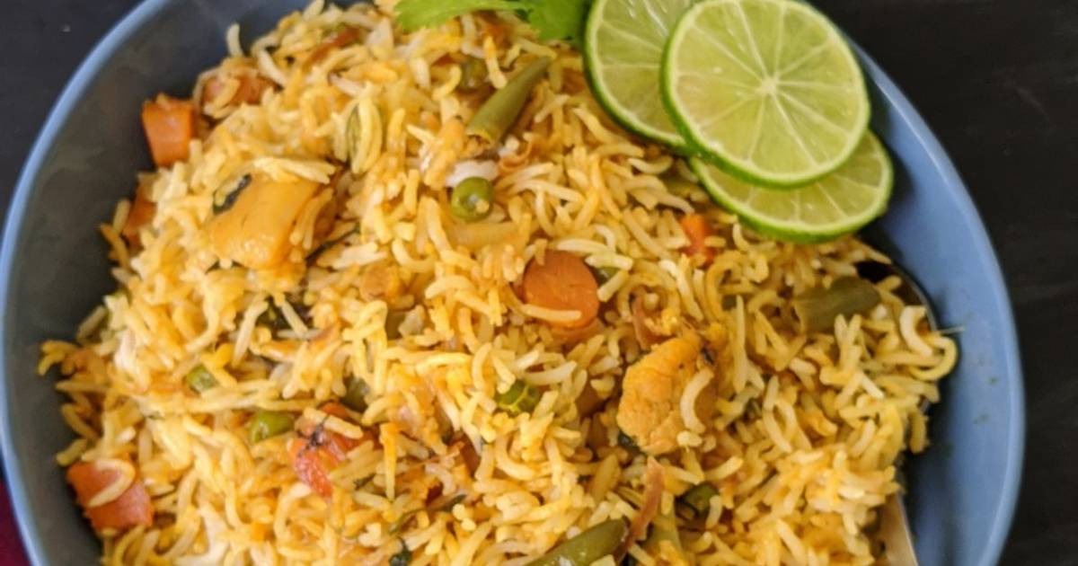 Veg Hyderabadi Green Dum Biryani Restaurant Style Recipe My XXX Hot Girl