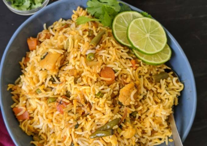 Hyderabadi Vegetable Dum Biryani