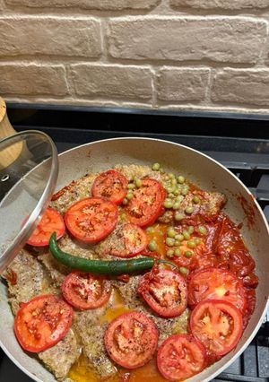 A picture of Persian Rice with Pan Kebab.