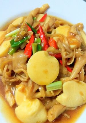 Foto resep Tofu jamur saus tiram