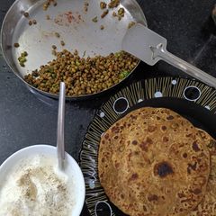 A picture of Mung paratha (no onion no garlic).