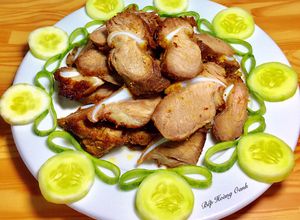 Hình của món Sụn Heo Muối Cà Ri Sả Chiên.