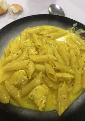 Una foto de Fideos con pollo (receta especial)