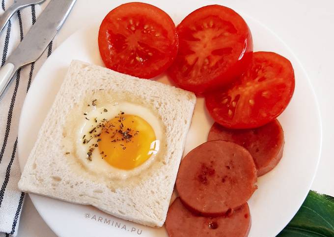 Ternyata ini lho! Resep mudah memasak Sunny Side Up Toast dijamin lezat