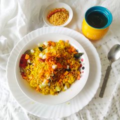 A picture of Batata poha (Quick Healthy Breakfast).
