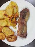 Costillitas al horno con papas